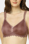 Triumph Double Layered Non Wired Full Coverage Minimiser Bra - Rose Brown — thumbnail 4